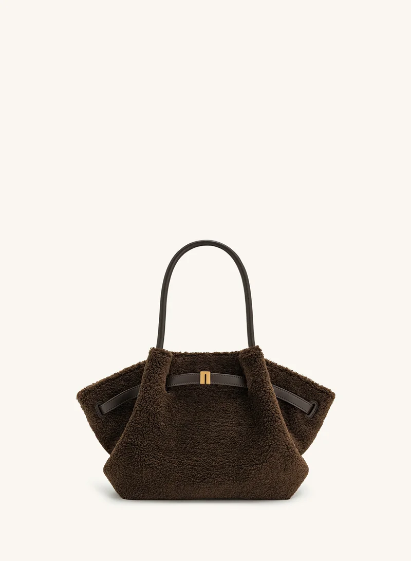 JW PEI Hana Medium Faux Fur Tote Bag