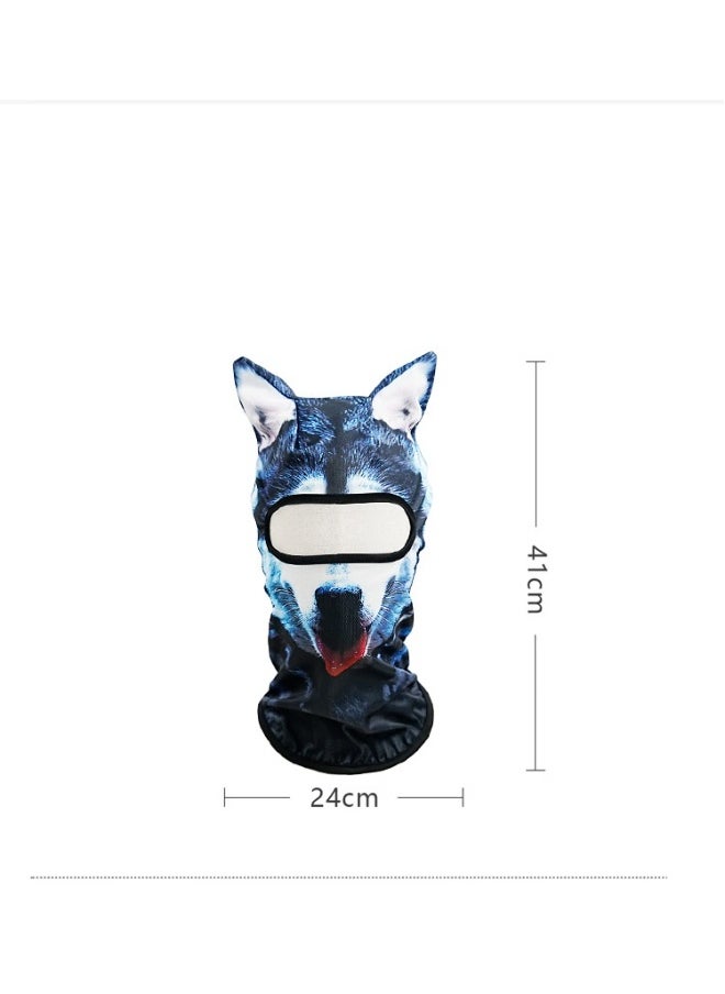 NIBEMINENT All-season sun protection animal head cover, outdoor sports windproof mask, 3D digital printed ski mask  - Image 2