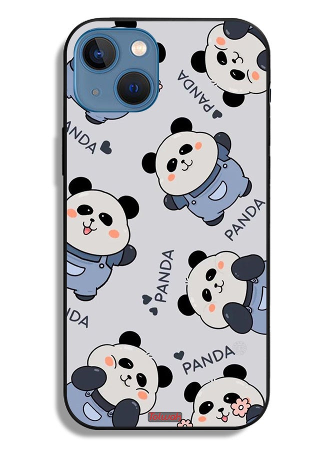 Tolwak Apple iPhone 13 Protective Case Pattern Of Pandas - Image 2