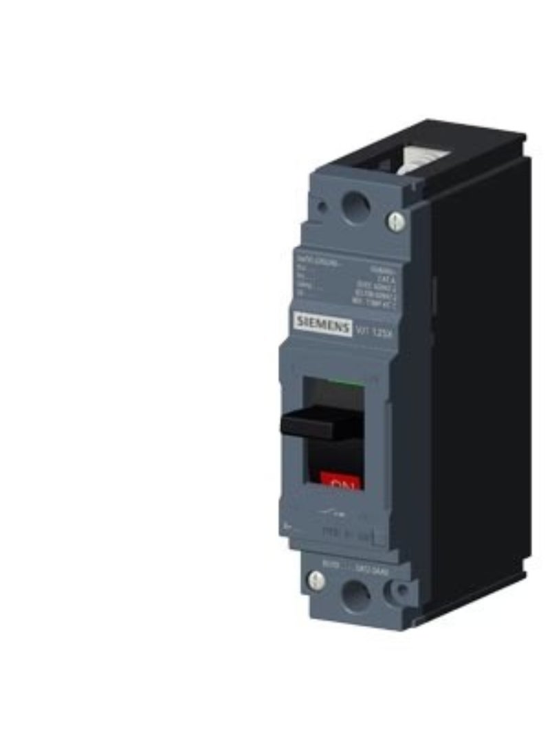 Siemens 3VJ1 Molded Case Circuit Breaker (MCCB), 25A, 1-Pole, 25kA, Fixed Thermal Magnetic Protection - (3VJ1092-3DA12-0AA0) - Image 1
