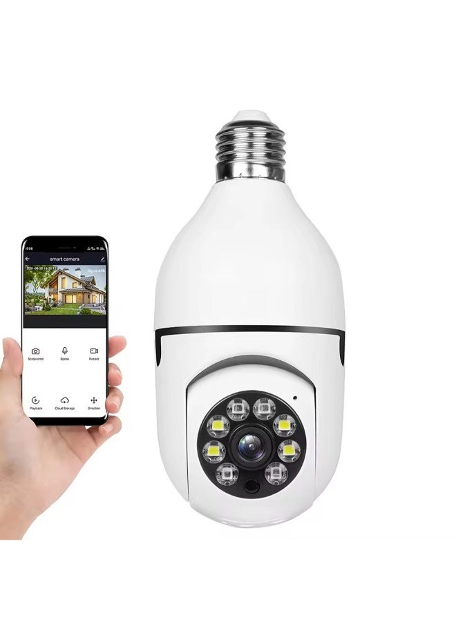 Executive LLC - 360 Degree Wireless WIFI Light Bulb Security Camera with Motion Detection and Two-Way Audio system. - Image 1
