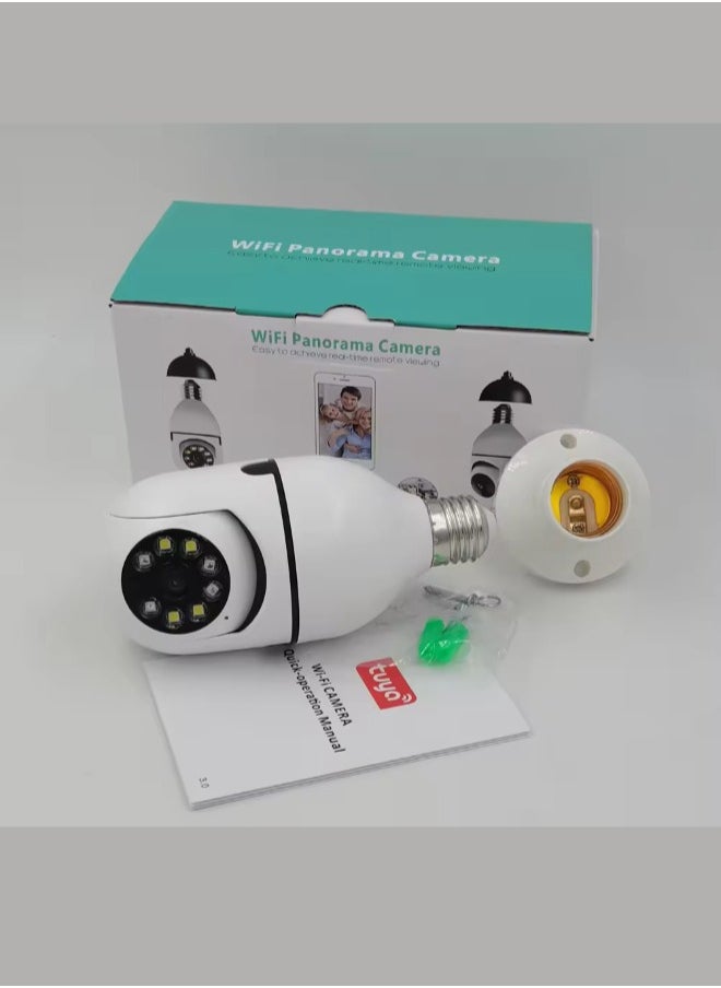 Executive LLC - 360 Degree Wireless WIFI Light Bulb Security Camera with Motion Detection and Two-Way Audio system. - Image 1