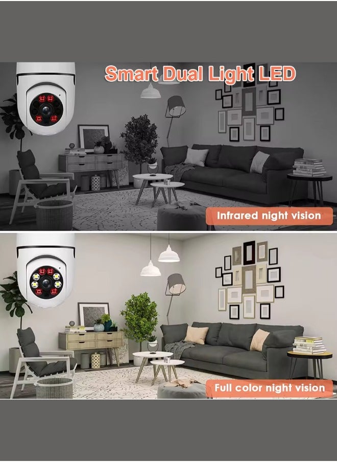 Executive LLC - 360 Degree Wireless WIFI Light Bulb Security Camera with Motion Detection and Two-Way Audio system. - Image 1