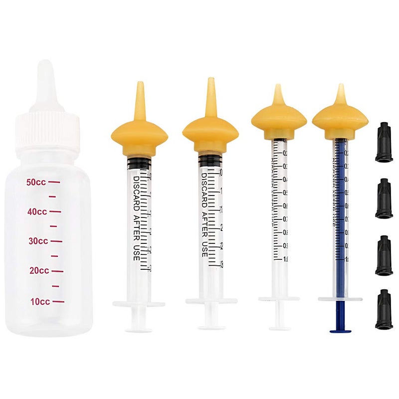 Xuanda Pet Feeding Bottle and Syringes with Nipples for Small Cat Dog Animals (Model 1) - Image 1