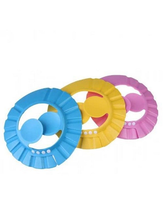 Sage Square New Baby Shower Cap, Adjustable Design, Safe, Soft Bathing with Eye & Ear Protection, Silicone, Makes the Bath More Fun for kids (Random) (Pack of 1) - Image 1