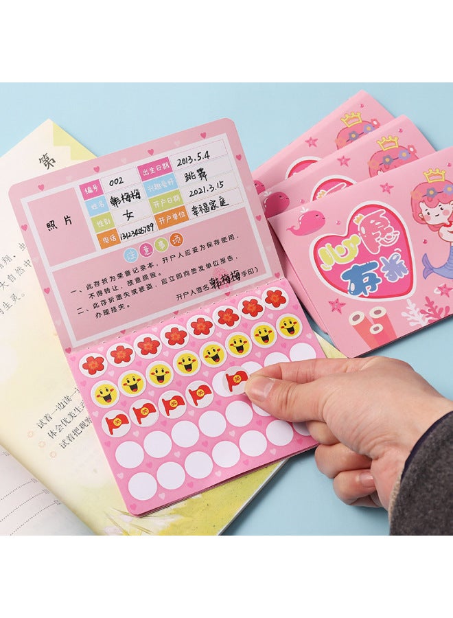 HELPS Creative Primary School Students Reading Passbook Book Children's Reading Points Pin Passbook Card Kindergarten Teaching Reward - Image 3