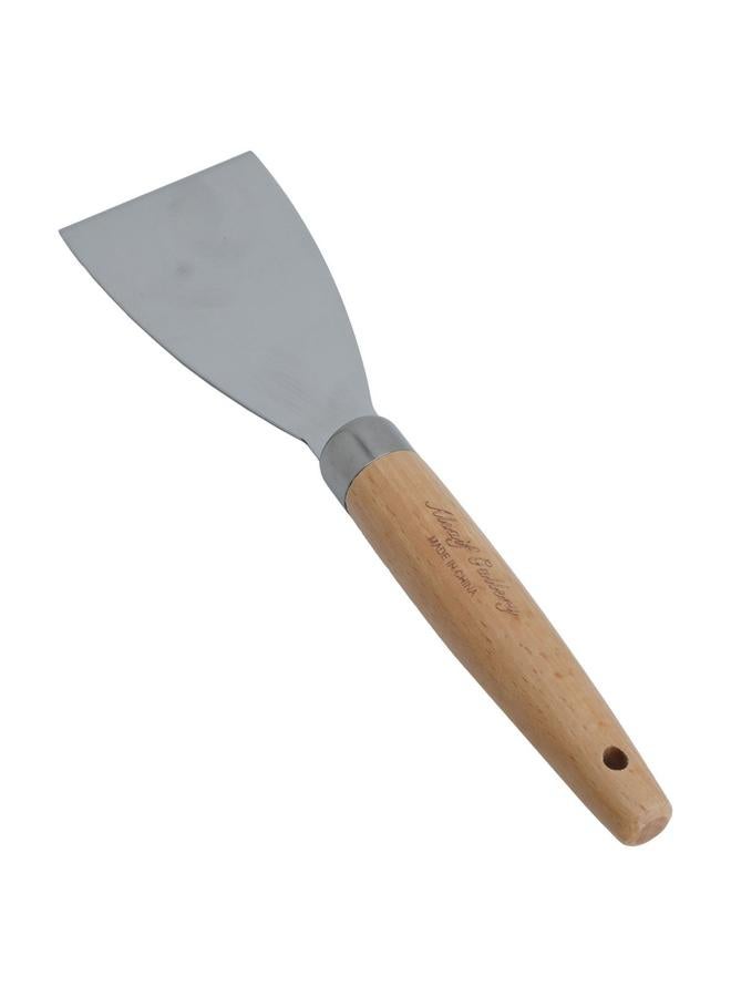 السيف  سكين تقطيع وتقديم الكيك من الفولاذ مقاس 4.7 بوصة خشبية