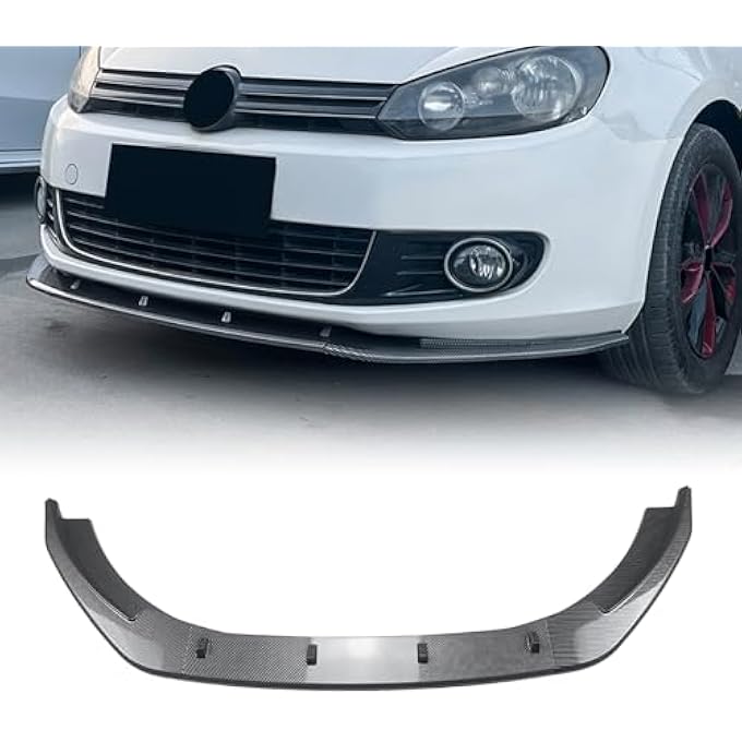 AUSMILA Front Bumper Lower Spoiler Splitter Lip Kit For VW Golf MK6 2008-2012 - Image 1