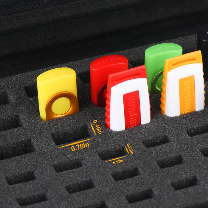 BOVKE Flash Drive Case SD Card Holder 48 Slots USB Storage Case Thumb Drive Memory Card SDXC SDHC Card Organizer for SanDisk Samsung SamData Netac PNY YubiKey TOPESEL USB Stick Flash Drives, Black - Image 5