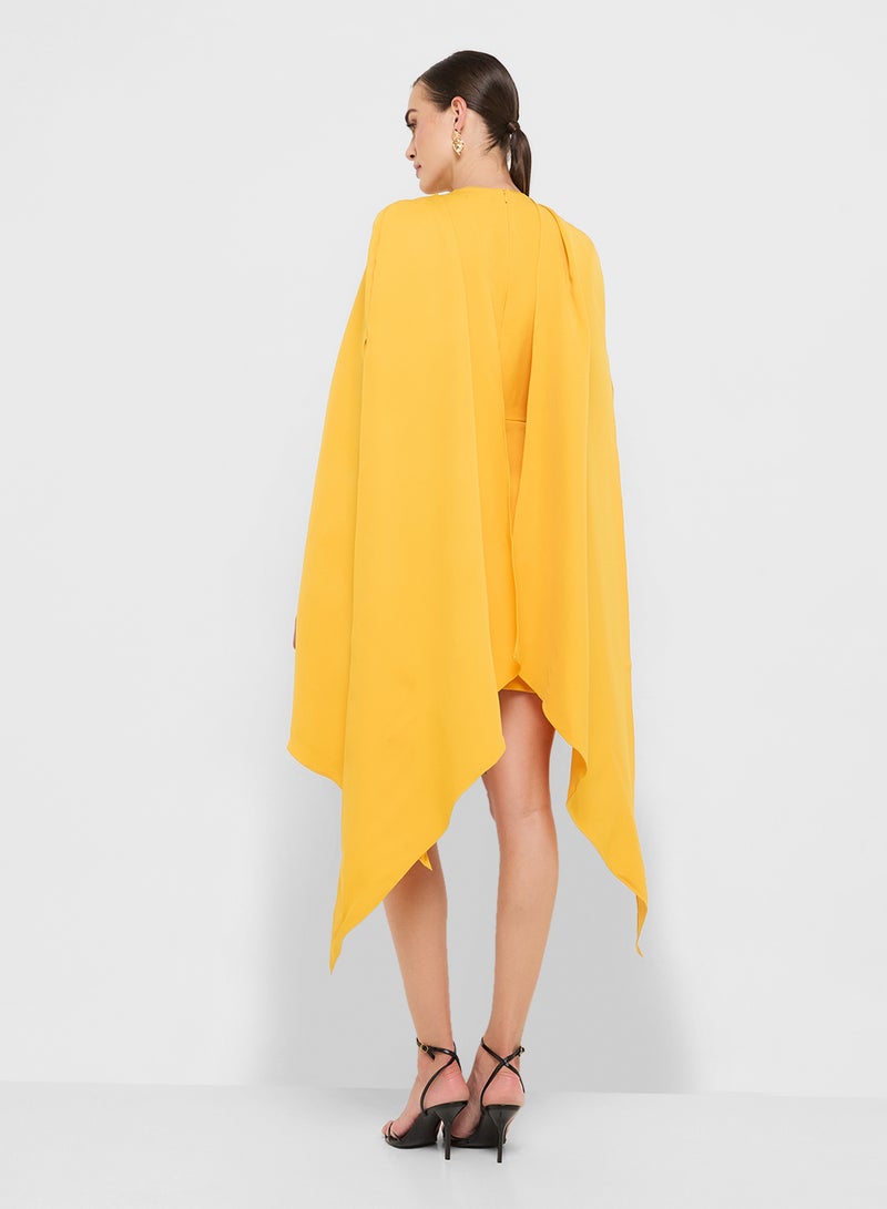 Éclat Luxe eclat luxe shift dress with cape sleeves - Image 2
