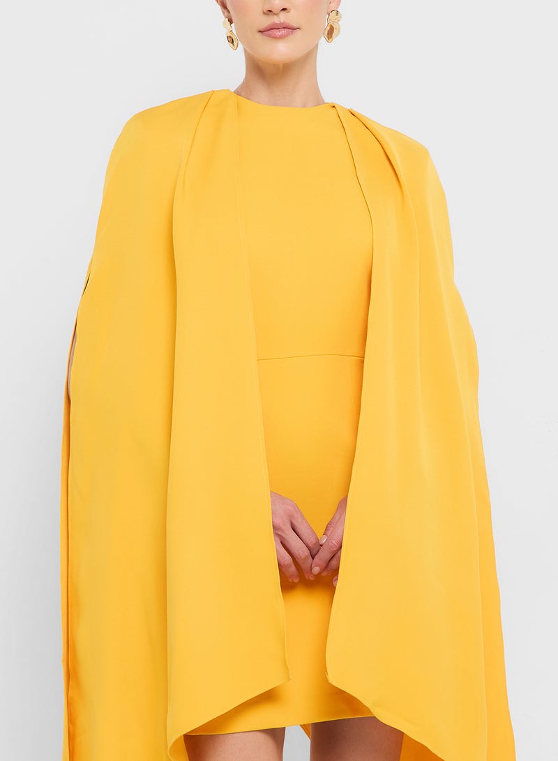 Éclat Luxe eclat luxe shift dress with cape sleeves - Image 3