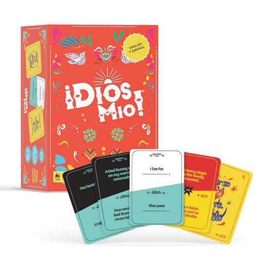FITZ Dios Mio Latino Party Game  275 English y Espanol Cards for Latinos Ages 17 and 2 Players  275 cartas en ingls y espaol para Latinos mayores de 17 aos y 2 jugadores - Image 1