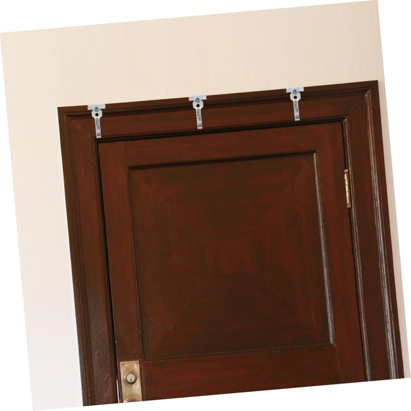 3 Pack White Curtain Hanging System Fixed Brackets Drapery Hanger Accessories - Image 5