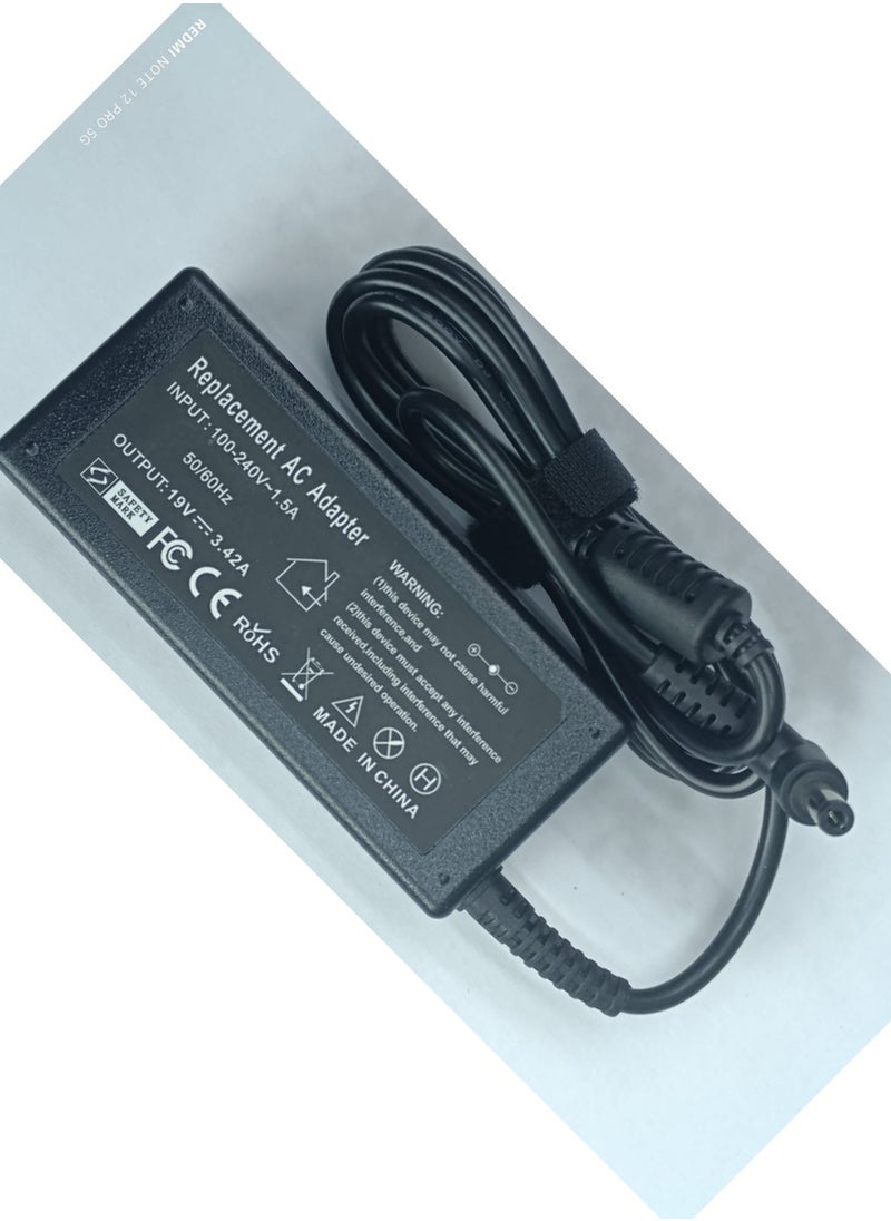CS LAPTOP AC ADAPTER FOR ASUS 19V 3.42A  - Image 2