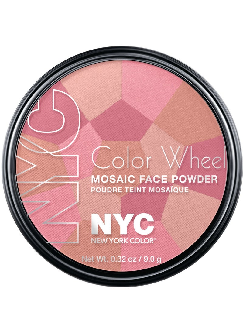 NYC - New York Color Wheel Mosaic Face Powder Pink Cheek Glow 032 Ounce - Image 1