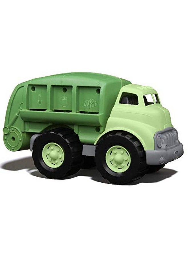 Green Toys شاحنة إعادة التدوير الخضراء للعب التظاهر مهارات الحركة للأطفال لعبة مركبة. خالية من BPA والفثالات وPVC. آمنة في غسالة الصحون مصنوعة من البلاستيك المعاد تدويره في الولايات المتحدة. - Image 2