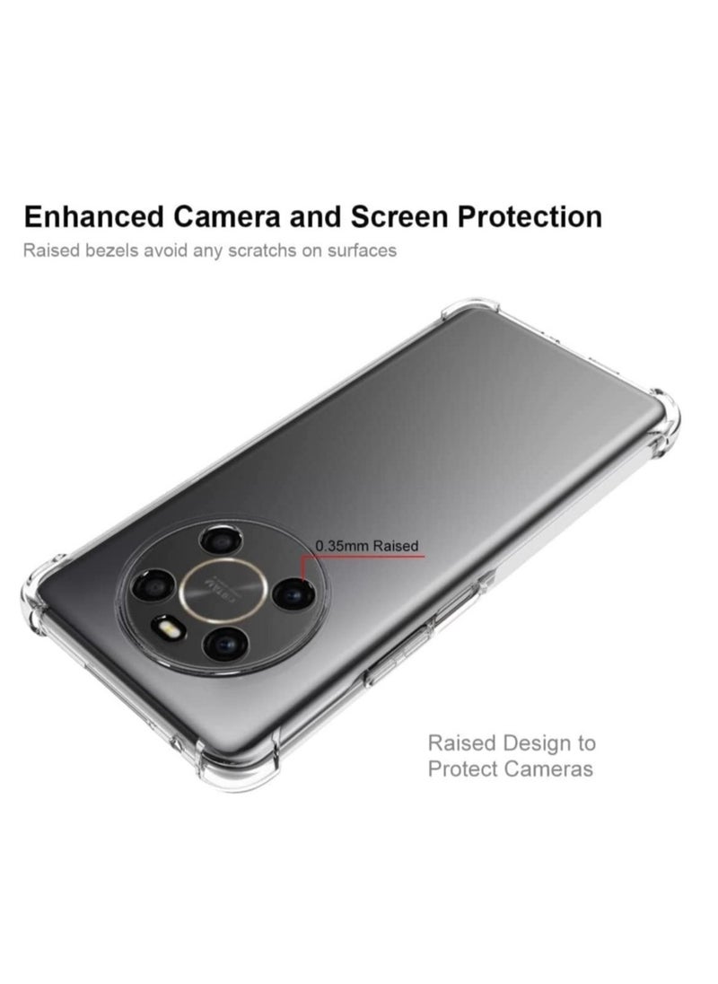 ELTRAZONE Honor X9 / Honor X9 5G Clear Transparent Case Soft Flexible Silicone Back Cover Shockproof Case with Reinforced Bumper Corner - Image 3
