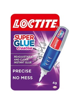 Loctite Loctite Super Glue CreatPen, Glue Pen, Precise Application,DIY,Dries Clear for Invisible Repairs, Vertical Surfaces, no mess, perfect for crafting, no-drip, all material, waterproof, shock proof 4 g  - Image 1