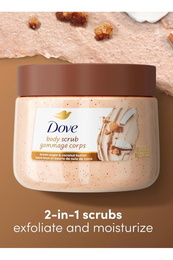 Dove Body Scrub ( brown sugar&coconut butter) 425gm - Image 3