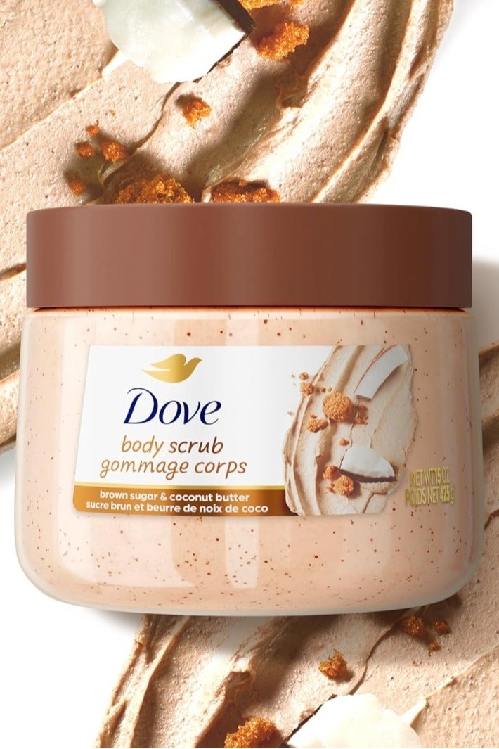 Dove Body Scrub ( brown sugar&coconut butter) 425gm - Image 4