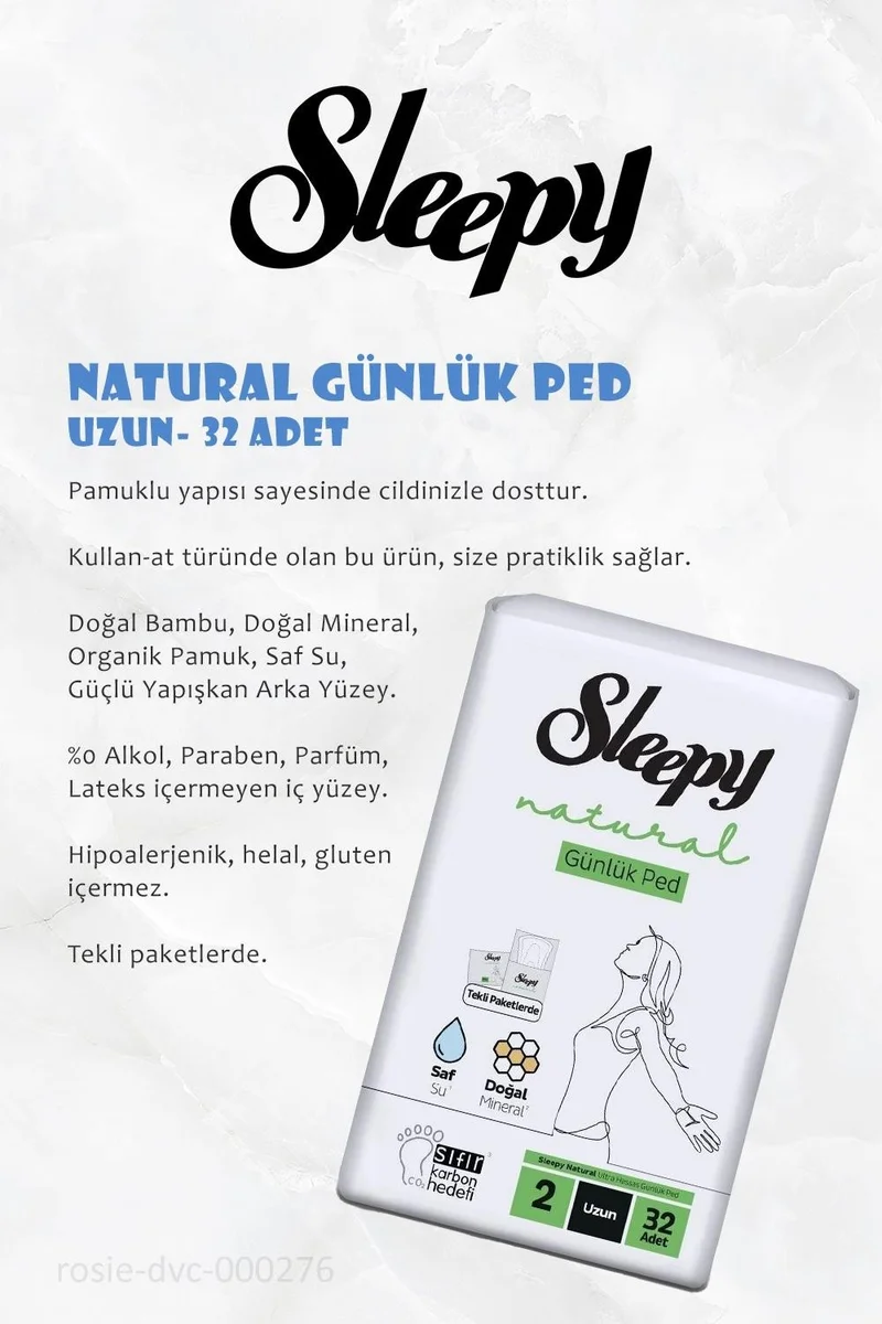 Sleepy Buy 36 Pay 33 Natural Ultra Sensitive Daily Pad Long 32 Pieces and Rosie