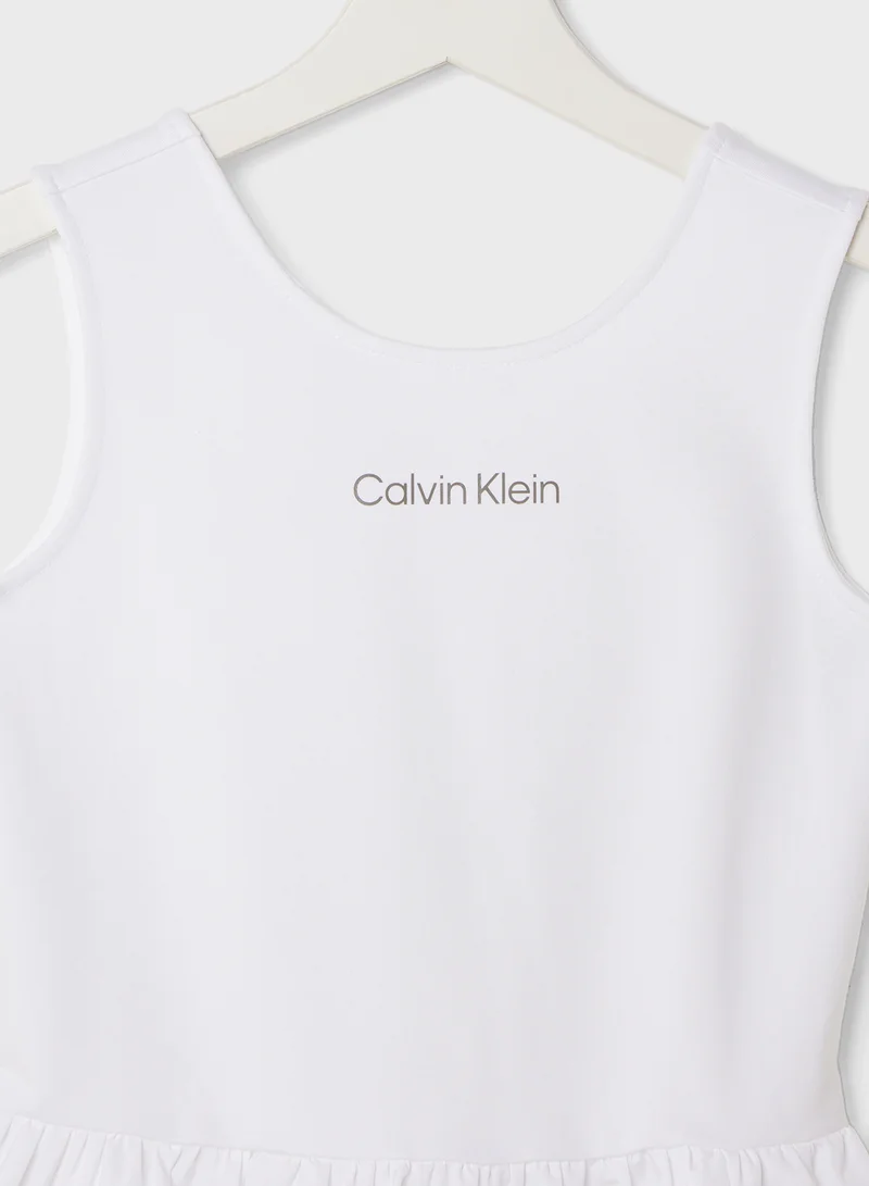 Calvin Klein Jeans Kids Back Detail Punto Dress