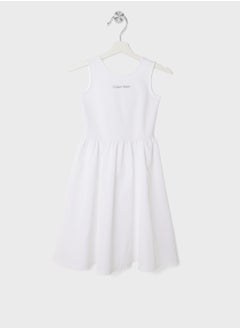 Calvin Klein Jeans Kids Back Detail Punto Dress  - Image 1