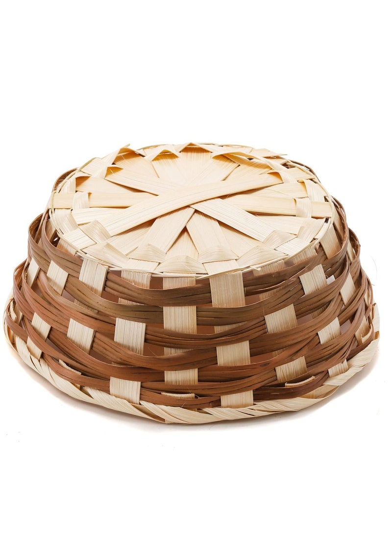 Excefore Round Gift Baskets,12 Pack Wicker Hamper Basket, Woven Bread Baskets for Serving Small Gift, Food Serving Baskets, Food Storage Basket for Kitchen Restaurant Display Decor  - Image 3