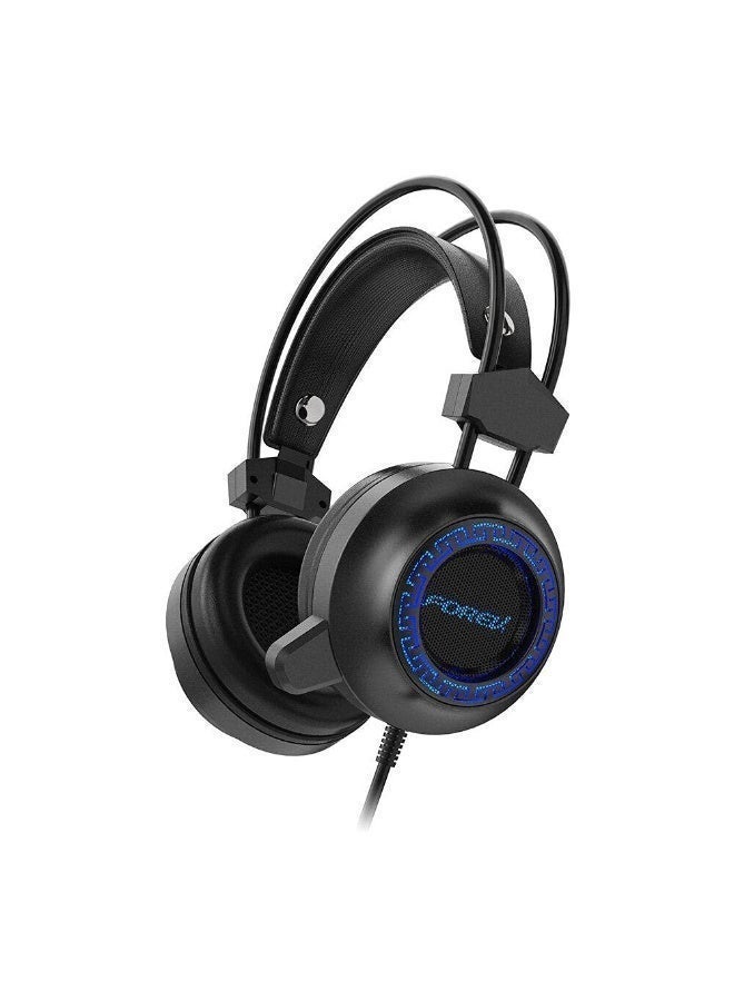 جاما سماعة الألعاب FOREV FV-G93 ستيريو | درايفرات 50مم | إضاءة RGB | إطار معدني | ميكروفون متعدد الاتجاهات | متوافقة مع الحاسوب والماك (أسود / وردي) - Image 1