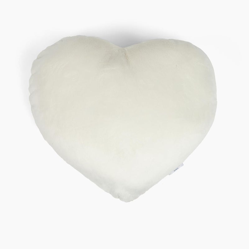 HUGIMALS Heart to Hug Pillow in Ivory | 5 lb Cozy Weighted Pillow for Self Care Ultra Soft Sensory Heart Shaped Pillow for Comfort, Relaxation, Sleep - Thoughtful Gift for Adults and Teens - Image 2