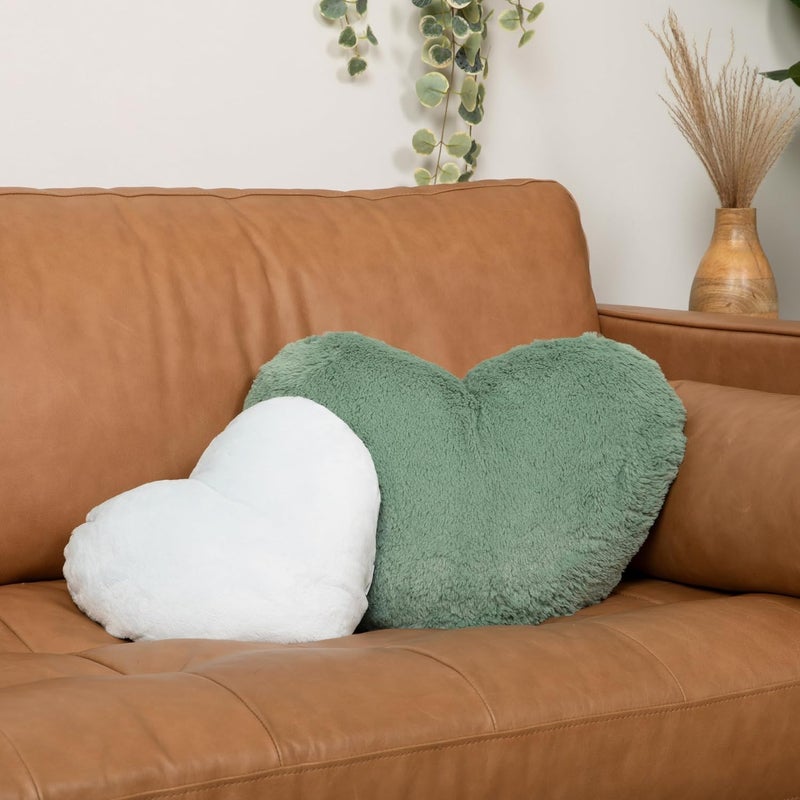 HUGIMALS Heart to Hug Pillow in Ivory | 5 lb Cozy Weighted Pillow for Self Care Ultra Soft Sensory Heart Shaped Pillow for Comfort, Relaxation, Sleep - Thoughtful Gift for Adults and Teens - Image 5
