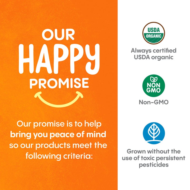 بارتس الشوفان العضوية الناعمة مع الألياف والبروتين من هابي توت، وجبة خفيفة للأطفال، موز وجزر، 0.88 أونصة، علبة تحتوي على 5 قطع (عبوة من 6) - Image 5