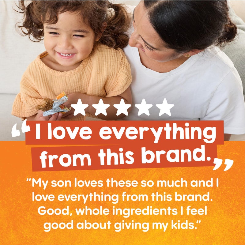 بارتس الشوفان العضوية الناعمة مع الألياف والبروتين من هابي توت، وجبة خفيفة للأطفال، موز وجزر، 0.88 أونصة، علبة تحتوي على 5 قطع (عبوة من 6) - Image 2