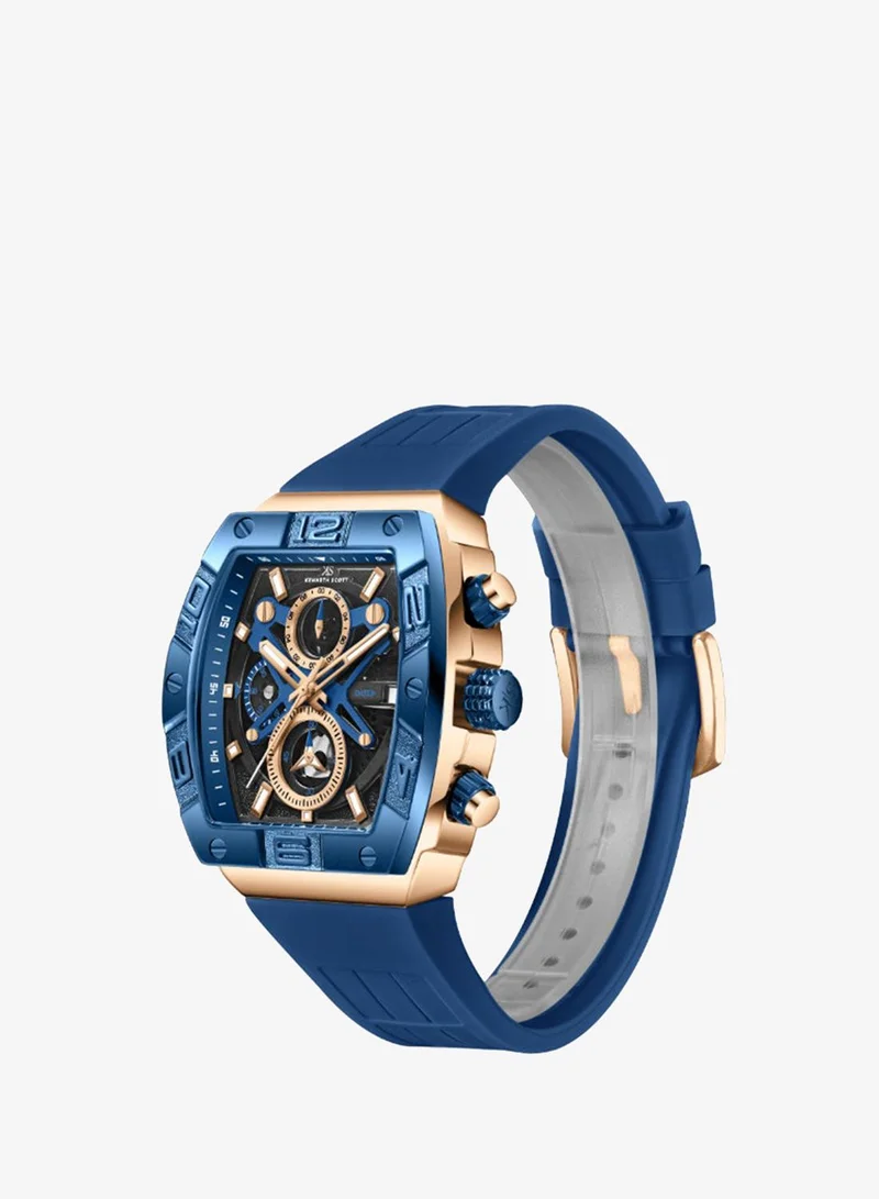 كينيث سكوت Men's Silicone Chronograph  Watch K26102-NSNB - 44 mm