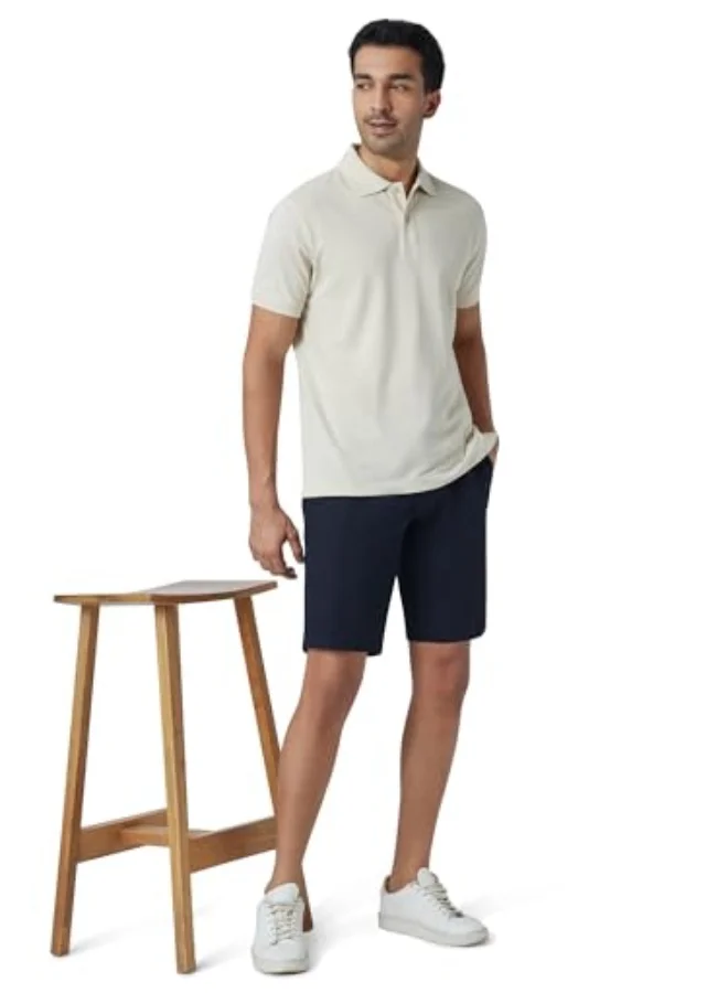 XYXX  XYXX Menâ€™s Element Cotton Straight Fit Solid Chino Shorts with Side Pockets  | Best Price UAE
