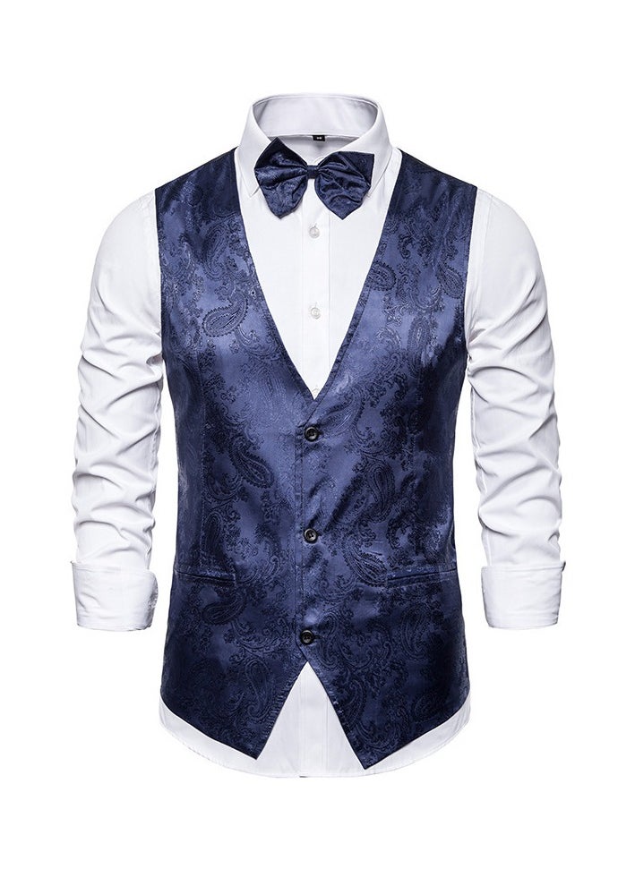 KUYING New Men's Jacquard Vest For Men  - Image 1