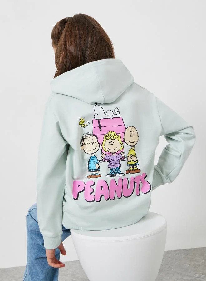 Styli Teens Peanuts Graphic Cotton Hoodie