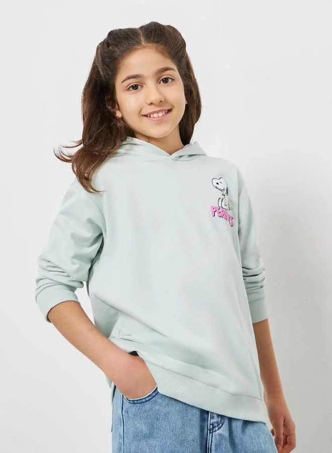 Styli Teens Peanuts Graphic Cotton Hoodie