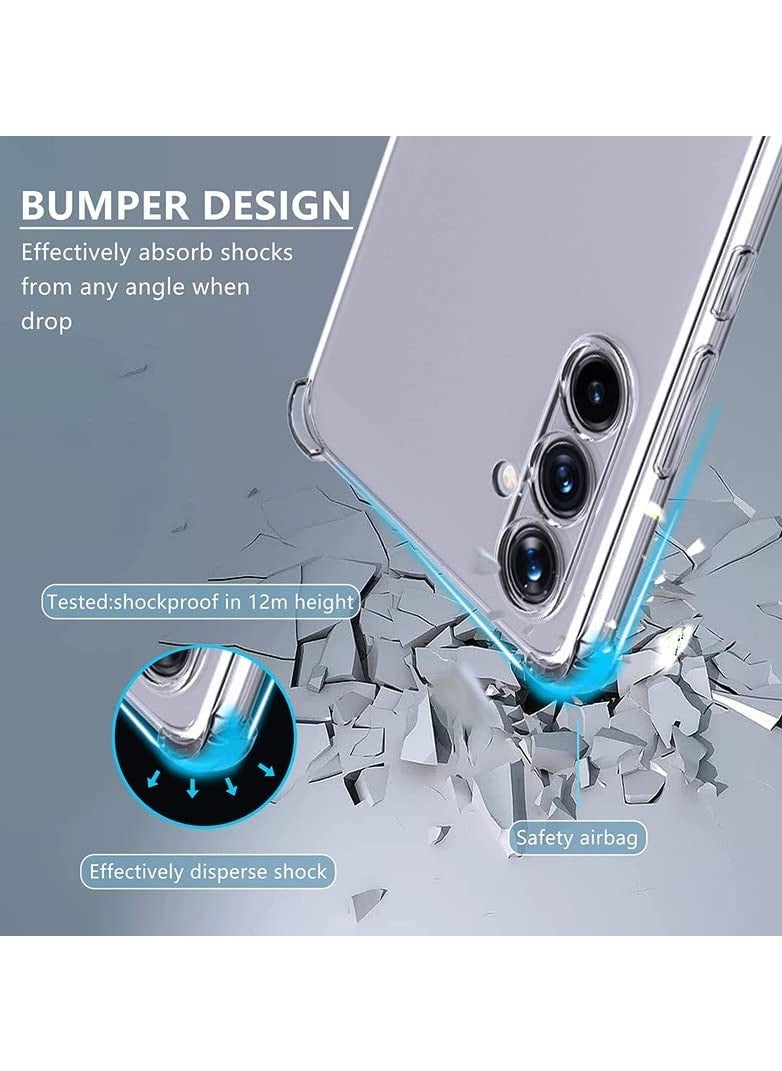 Samsung Galaxy A54 5G Clear Cover Case soft TPU Transparent Back Protective Case shock Absorbent Reinforced Corner for Samsung Galaxy A54 5G Clear