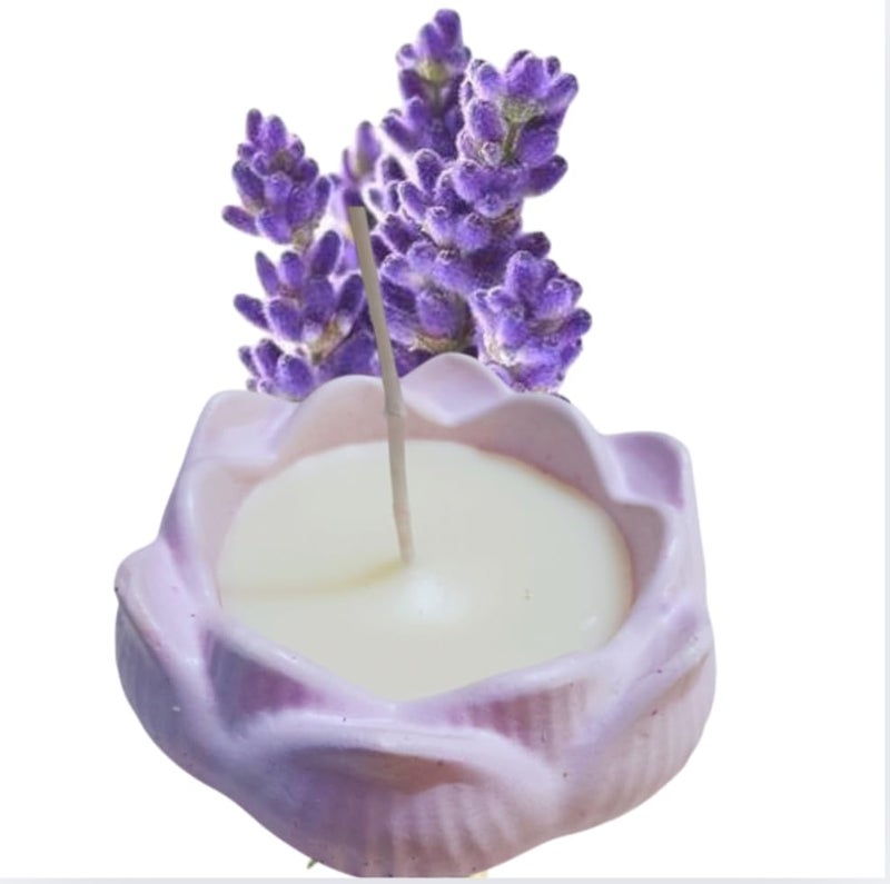 BOTANTICA BOTANTICA Soy Wax Scented Lotus Candle LongLasting Lavender Fragrance HandPoured EcoFriendly Design Relaxing Aromatherapy Gift 
