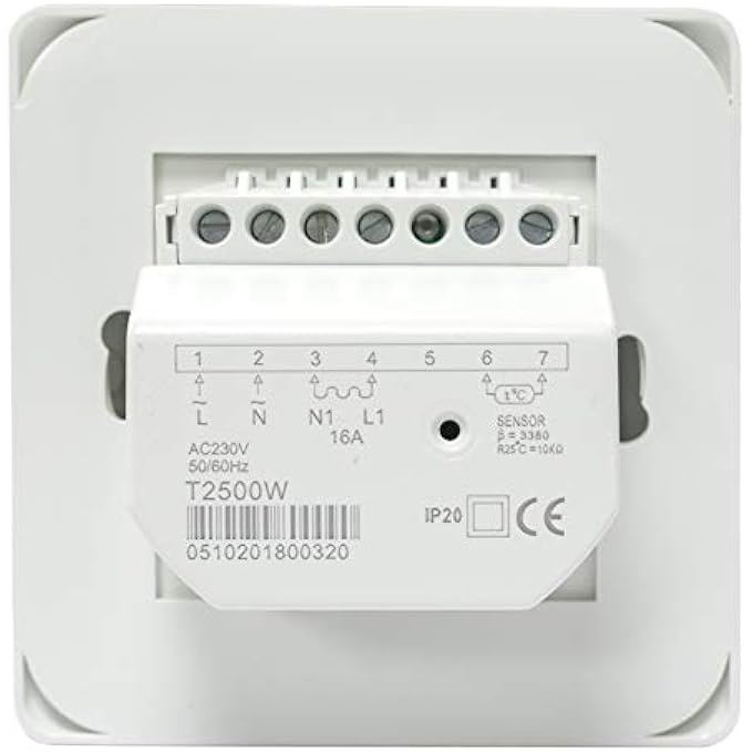 HIWELL UNDERFLOOR HEATING MANUAL THERMOSTAT. SIMPLE TO USE! SUITABLE FOR ALMOST ALL ELECTRIC UNDERFLOOR HEATING SYSTEMS. 16AMP - Image 3