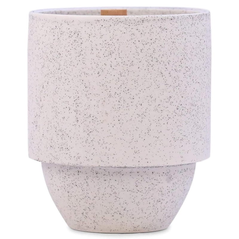 Paddywax Parks Scented Candle in Reusable Textured Ceramic Jar with Crackling Wood Wick CleanBurn Soy Candle with Approx 77 Hour Burn Time Decorative Gift Candles for Home Glacier 11 oz