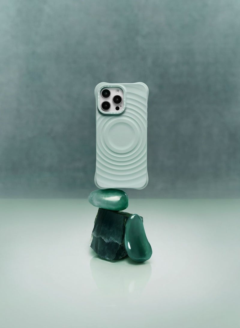 Casetify Ripple Case, Impact Protection Shock Absorbing Cover, Anti-Microbial, Slim & LightWeight, Wireless Charging Compatible（Jade） - Image 5