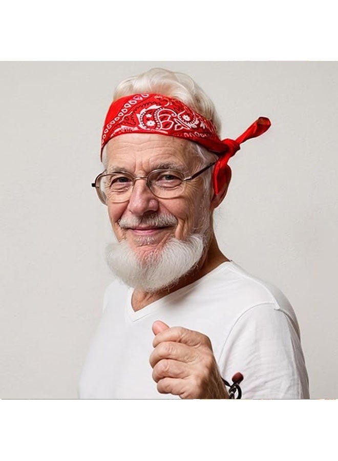 منديل قطني كبير للرجال والنساء، منديل بيزلي بطول 22 بوصة بألوان متعددة - Image 5