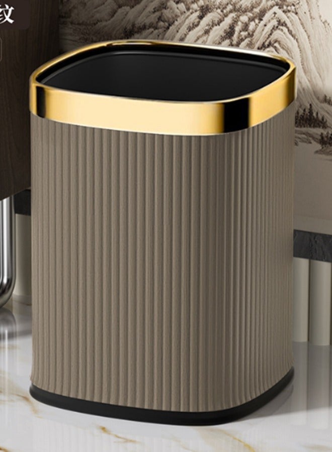 JCB CHIC Garbage Bin, Bathroom Wastebasket, Plastic Large capacity Trash Can, Living Room Kitchen Bathroom Round Waste Bin 12L - Image 1