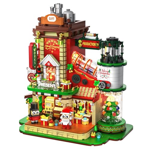 GEVINST Christmas Factory Building Set with Light 2775PCS Christmas Village Decoration for Home Holiday House Kit with Rotating Xmas Tree Santa Advent Calendar 2025 for Adult Teen Boy Girls Gift Idea - Image 1