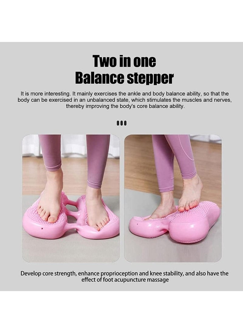 Portable Inflatable Balance Stepper Foot Stepper Machine Workout Steps Exercises Slimming Fitness Stepper for Home Office