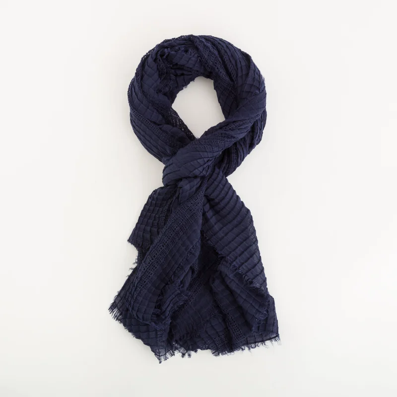 كاربيزا Women's Scarf Gemme Navy Blue