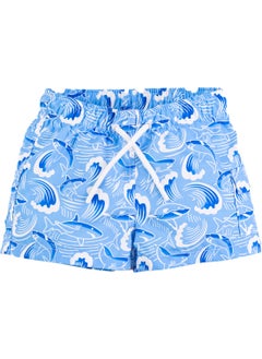 Gold Class Kidswear Boys Fish and Wave Patterned Swim Shorts  - Image 1