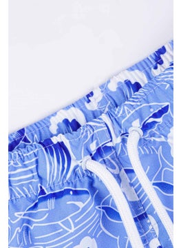 Gold Class Kidswear Boys Fish and Wave Patterned Swim Shorts  - Image 2